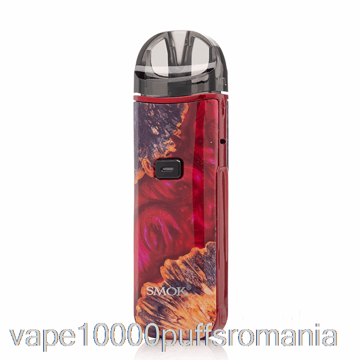 Vape Romania Smok Nord Pro 25w Pod Kit Rosu Stabilizator Lemn